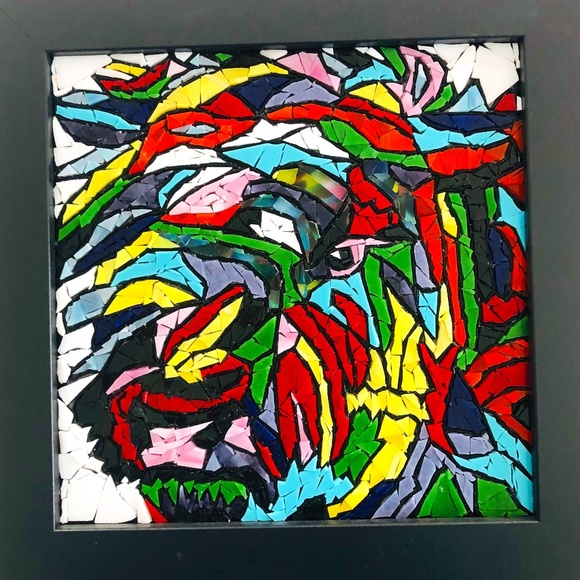 Buffalo Mosaic Wall Art